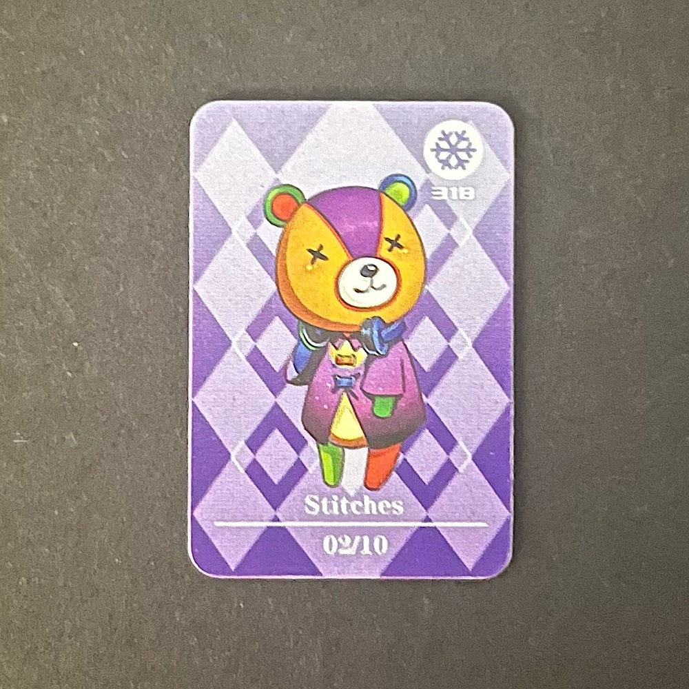 ACNH Stitches Amiibo Card